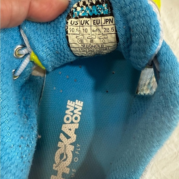 Hoka Blue and Yellow Athletic Sneakers main image 5